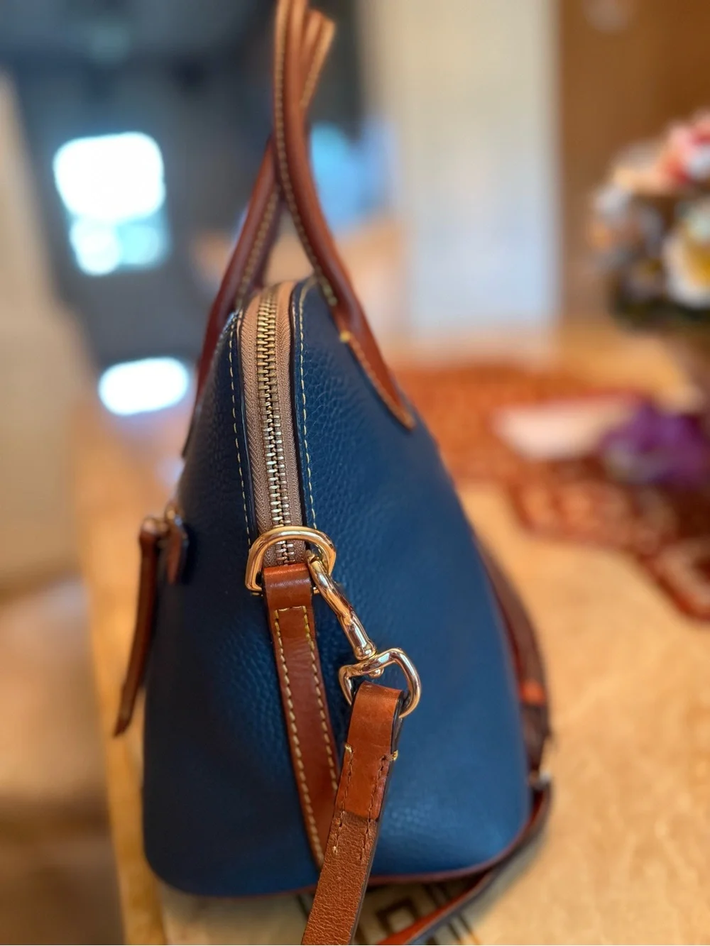 Dooney & Bourke Pebble Grain Domed Satchel